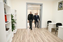 Президент Ильхам Алиев принял участие в открытии нового здания Европейского лицея в Шамахы