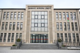 Президент Ильхам Алиев принял участие в открытии нового здания Европейского лицея в Шамахы
