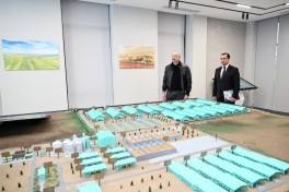 Президент Ильхам Алиев принял участие в открытии животноводческого комплекса «Ширван Агро» в Шамахы