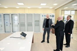 Президент Ильхам Алиев принял участие в открытии Центра хранения энергии на основе аккумуляторных батарей «Абшерон»