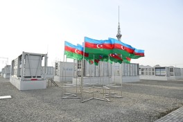 Президент Ильхам Алиев принял участие в открытии Центра хранения энергии на основе аккумуляторных батарей «Абшерон»