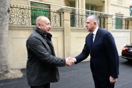 Президент Ильхам Алиев посетил посольство Грузии в Азербайджане и выразил соболезнования