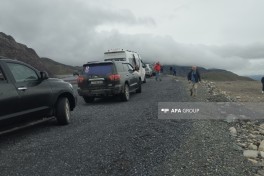 Путешественники ознакомились с ходом работ по строительству автомобильной и железной дороги Горадиз–Агбенд — ФОТО 