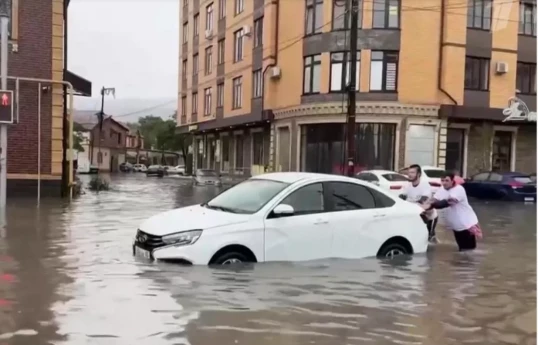 В Дагестане из-за наводнений остались без света 60 тысяч человек— ВИДЕО 