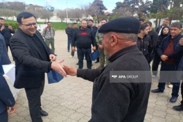 В город Ходжавенд прибыла очередная группа переселенцев, им вручены ключи от квартир -ФОТО-ОБНОВЛЕНО-1 