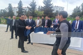 В город Ходжавенд прибыла очередная группа переселенцев, им вручены ключи от квартир -ФОТО-ОБНОВЛЕНО-1 