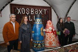 Лейла Алиева и Арзу Алиева посетили Международный фестиваль ковра -ФОТО 