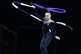 Первый вице-президент Мехрибан Алиева наблюдала за соревнованиями Кубка Европы по художественной гимнастике — ФОТО 