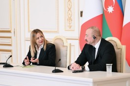 Президент Ильхам Алиев и Председатель Совета министров Италии выступили с заявлениями для прессы - ОБНОВЛЕНО 