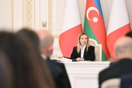 Президент Ильхам Алиев и Председатель Совета министров Италии выступили с заявлениями для прессы - ОБНОВЛЕНО 