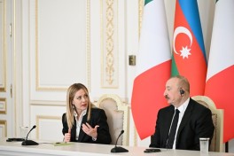 Президент Ильхам Алиев и Председатель Совета министров Италии выступили с заявлениями для прессы - ОБНОВЛЕНО 