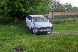 В Азербайджане микроавтобус столкнулся с легковым автомобилем, 8 человек получили травмы-ОБНОВЛЕНО-1 -ФОТО 