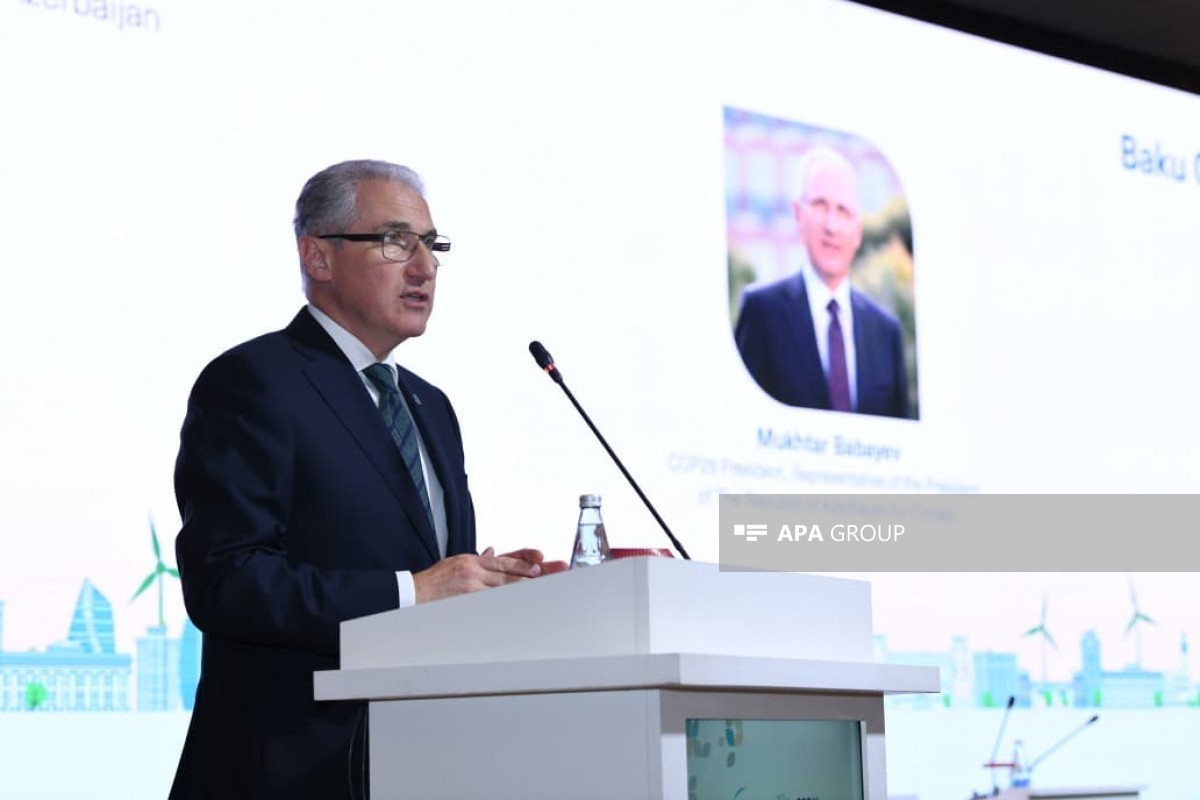 Представитель Президента Азербайджана по вопросам климата Мухтар Бабаев