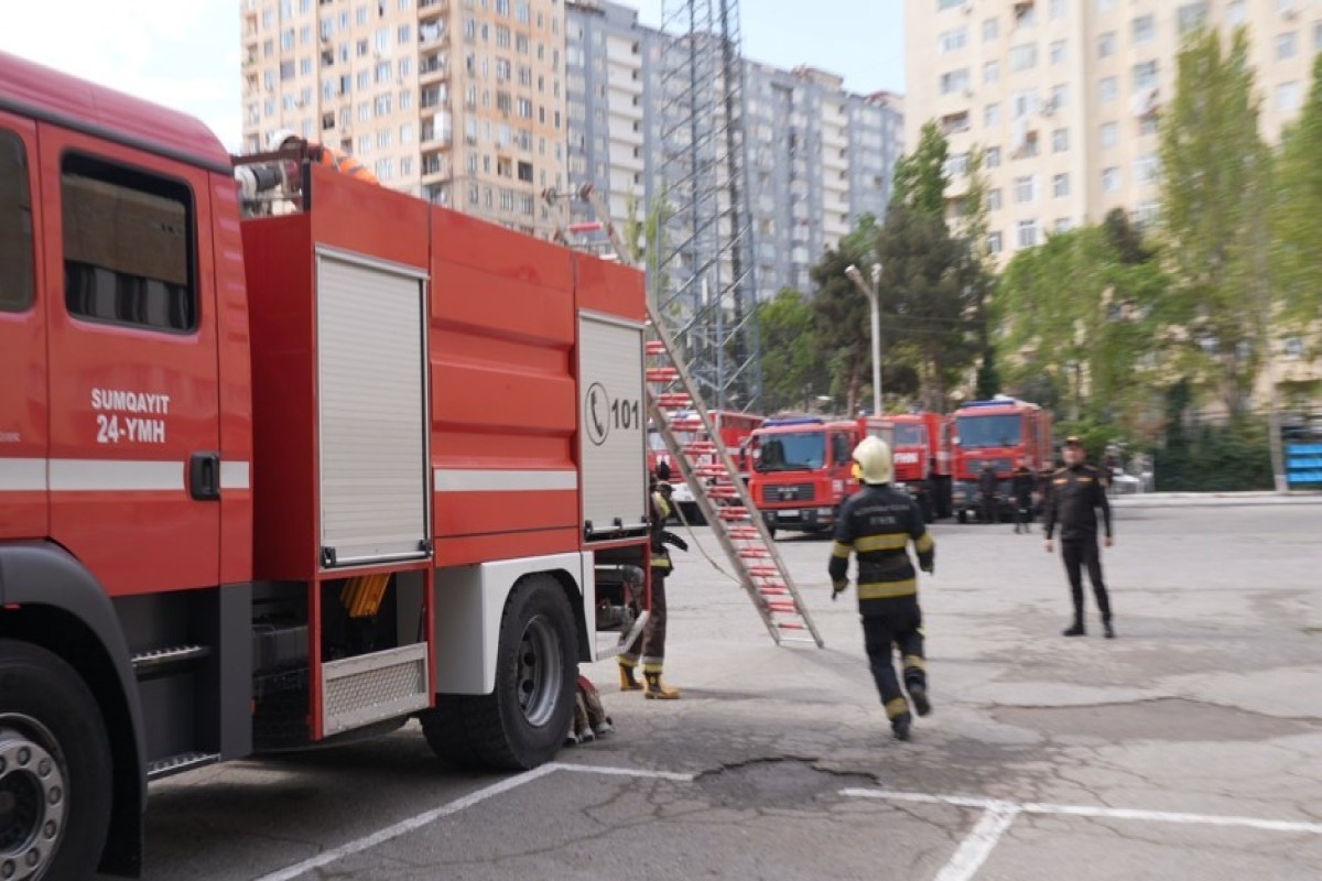 МЧС провело конкурс по случаю 103-й годовщины со дня рождения Гейдара Алиева-ВИДЕО 
