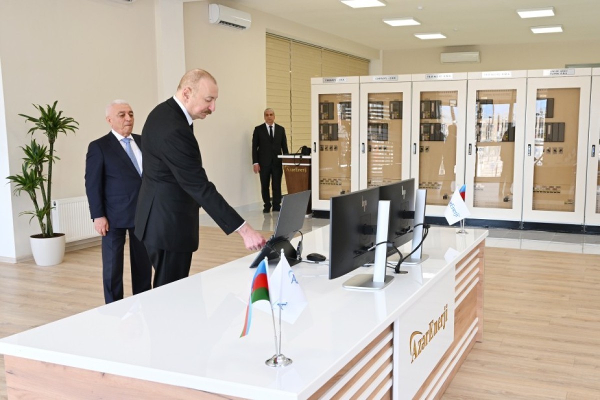 Глава государства принял участие в открытии 330-киловольтной подстанции «Шафаг» в Джабраильском районе -ОБНОВЛЕНО-ФОТО 