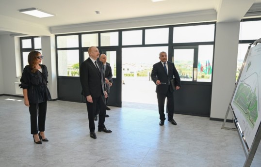Президент Ильхам Алиев и первая леди Мехрибан Алиева приняли участие в открытии села Шукюрбейли Джабраильского района -ОБНОВЛЕНО-ФОТО 