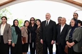 Президент Ильхам Алиев и первая леди Мехрибан Алиева встретились с жителями, переселившимися в село Шукюрбейли Джабраильского района-ФОТО -ОБНОВЛЕНО 