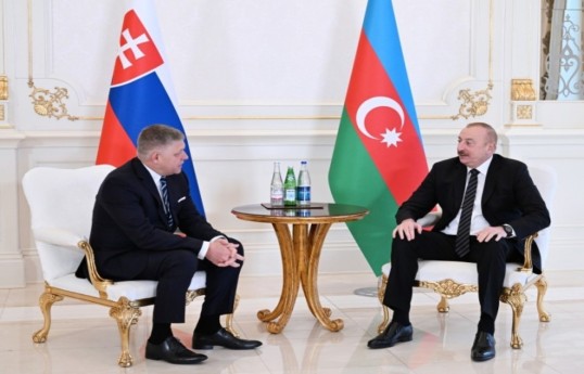 Премьер-министр Словакии Роберт Фицо, Президент Азербайджана Ильхам Алиев