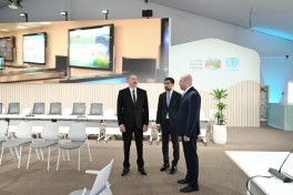 Президент Ильхам Алиев ознакомился с работами, проводимыми в связи с WUF13 на территории Бакинского олимпийского стадиона-ФОТО 