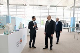 Президент Ильхам Алиев ознакомился с работами, проводимыми в связи с WUF13 на территории Бакинского олимпийского стадиона-ФОТО 