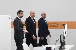 Президент Ильхам Алиев ознакомился с работами, проводимыми в связи с WUF13 на территории Бакинского олимпийского стадиона-ФОТО 