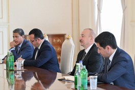 Президент Ильхам Алиев принял делегацию во главе с председателем Национального совета Словакии