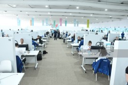 Представители СМИ ознакомились с работами, проводимыми на Бакинском олимпийском стадионе в связи с WUF13-ФОТО 