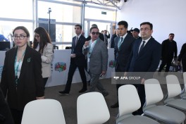 Представители СМИ ознакомились с работами, проводимыми на Бакинском олимпийском стадионе в связи с WUF13-ФОТО 