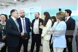 Представители СМИ ознакомились с работами, проводимыми на Бакинском олимпийском стадионе в связи с WUF13-ФОТО 
