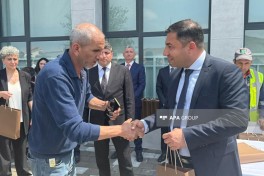 Очередная группа переселенцев прибыла в село Шюкюрбейли, им вручены ключи от квартир-ФОТО -ОБНОВЛЕНО 