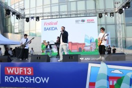 В рамках Фестиваля WUF13 на Бакинском приморском бульваре была проведена «Общественная программа» -ФОТО 