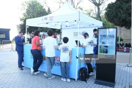 В рамках Фестиваля WUF13 на Бакинском приморском бульваре была проведена «Общественная программа» -ФОТО 