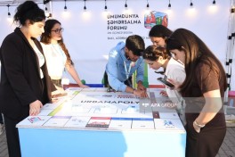 В рамках Фестиваля WUF13 на Бакинском приморском бульваре была проведена «Общественная программа» -ФОТО 