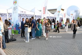 В рамках Фестиваля WUF13 на Бакинском приморском бульваре была проведена «Общественная программа» -ФОТО 