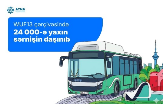 AYNA: В рамках WUF13 перевезено около 24 тысяч пассажиров