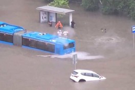 Ливни в Москве привели к подтоплениям-ВИДЕО 