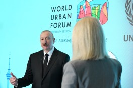 Президент Ильхам Алиев дал интервью телеканалу «Евроньюс»-ФОТО 