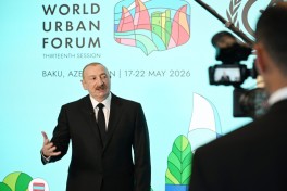 Президент Ильхам Алиев дал интервью телеканалу «Евроньюс»-ФОТО 