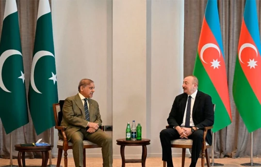Премьер-министр Пакистана Мухаммад Шахбаз Шариф, Президент Азербайджана Ильхам Алиев