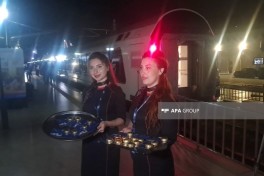 Пассажирский поезд Баку-Тбилиси прибыл в пункт назначения-ОБНОВЛЕНО 