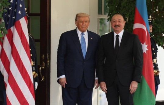 Президент США Дональд Трамп, Президент Азербайджана Ильхам Алиев