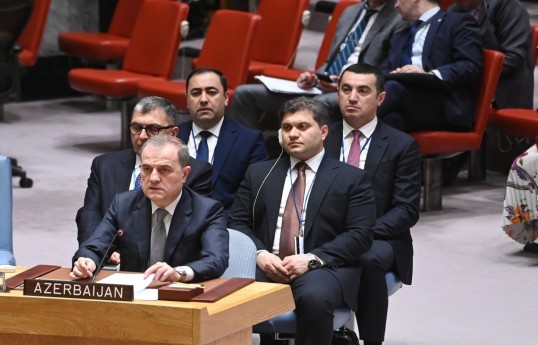 Джейхун Байрамов выступил на открытых дебатах Совета Безопасности ООН-ФОТО 
