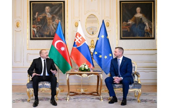 Президент Азербайджанской Республики Ильхам Алиев, Президент Словацкой Республики Петер Пеллегрини