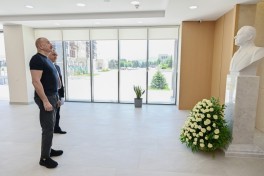 Президент Ильхам Алиев принял участие в открытии капитально реконструированного Культурного центра в Ханкенди