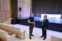 Президент Ильхам Алиев принял участие в открытии капитально реконструированного Культурного центра в Ханкенди