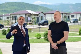 Президент ознакомился с условиями, созданными в частных домах для военнослужащих в Ходжалы -ФОТО 
