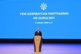 Проходит VIII съезд партии «Ени Азербайджан», выступил Президент-ОБНОВЛЕНО-1 