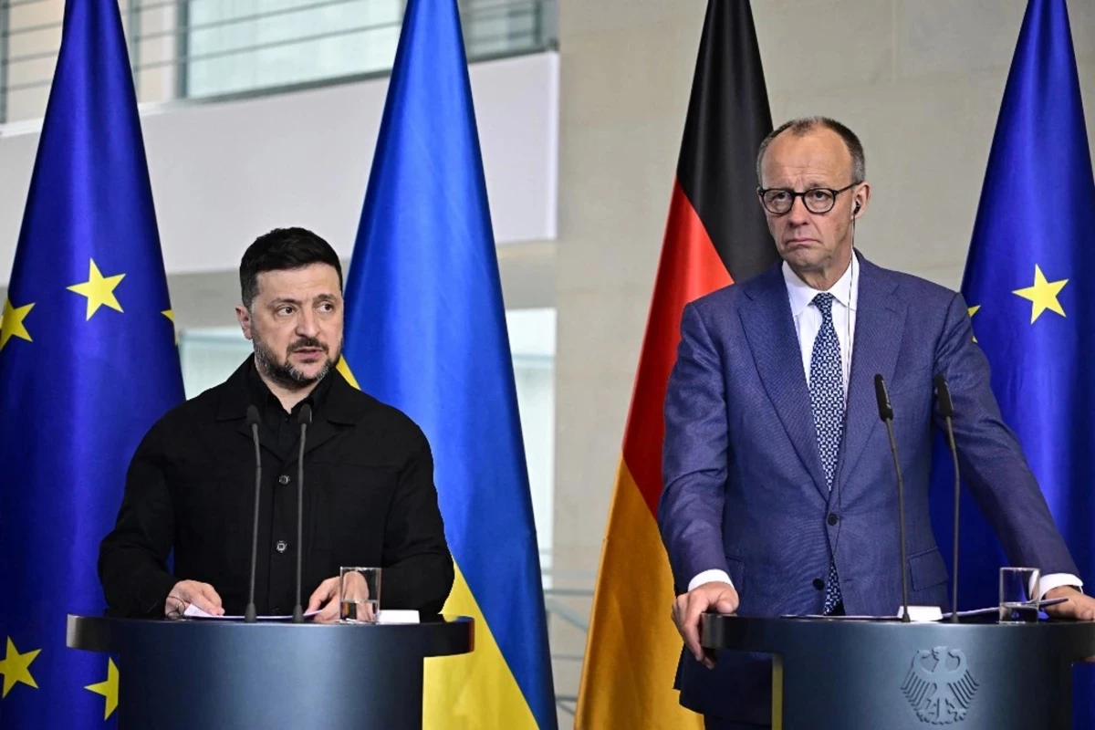 Президент Украины Владимир Зеленский и канцлер Германии Фридрих Мерц