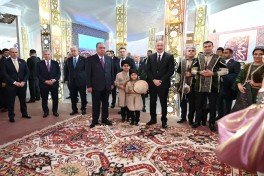 Президент Ильхам Алиев ознакомился с Фестивалем национальных блюд стран-участниц СНГ и принял участие в официальном приеме-ФОТО 