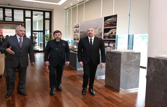 Президент Ильхам Алиев и Рамзан Кадыров побывали в «Белом городе Баку»